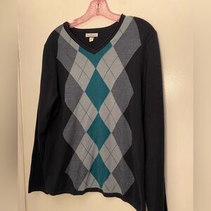 Croft and Barrow Argyle Sweater Medium